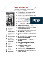 Airports and Air Travel Worksheet 2