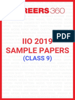 IiO Sample Papers 2019 For Class 9