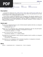 Kao 1999 Pedroni 1999 2004 Westerlund 2005: Xtcointtest - Panel-Data Cointegration Tests