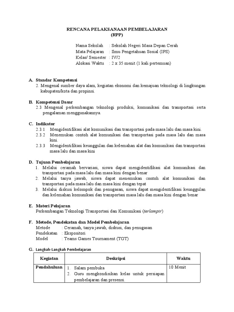 RPP Ekspositori | PDF