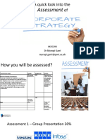 Corporate Strategy Assessment Preparation