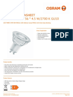 Product Datasheet Product Datasheet SST PAR 16 50 36 ° 4.5 W/2700 K GU10