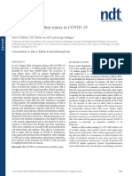 Targeting Acute Kidney Injury in COVID-19: John A. Kellum, J.W. Olivier Van Till and George Mulligan