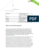 Jamaikie Ramos 11-STEM A: Report:Low-carb Versus High-Carb