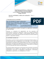 Guia de Actividades y Rúbrica de Evaluación Unidad 2 - Fase 4 - Aplicación