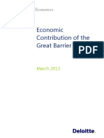 Economic Contribution of The Great Barrier Reef: March 2013