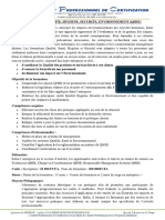 Prospectus Formation Qualite Hygiene Securite Environnement