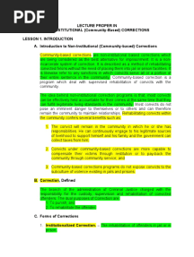 Non Institutional Lesson