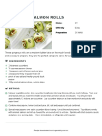 Cucumber Salmon Rolls Recipe