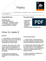 Shortcrust Pastry: How To Make It