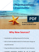 Marine Pharmacology: Ocean of Opportunities