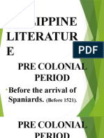 Philippine Literature of the Pre-Colonial Period