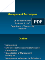 Managment techniques I