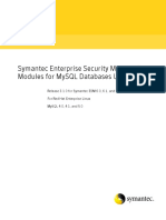 Symantec Enterprise Security Manager™ Modules For Mysql Databases User'S Guide