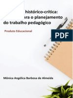 Produto Ed. Pedagogia Historico-Crítica - Um Guia para o Planejamento para o Trabalho Pedagogico - ProfEPT - Monica