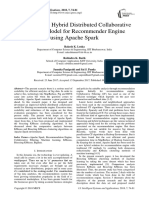 An Improved Hybrid Distributed Collaborative Filtering Model For Recommender Engine Using Apache Spark