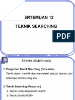 Pertemuan 12 Teknik Searching