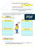 Elaboramos Un Mensaje Creativo: 1. Responde Las Siguientes Preguntas