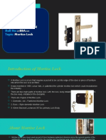 Utkarsh Tandel 20BBA226 Mortise Lock: Name: Roll No: Topic