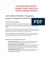 LARI JARAK PENDEK: Pengertian, Sejarah, Peraturan & Teknik Dasar Sprint