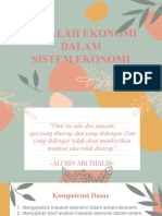 Masalah Ekonomi Dalam Sistem Ekonomi