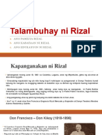 Talambuhay Ni Rizal