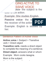 Active To Passive Voice - Answer Key