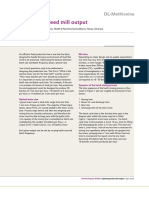 Optimizing Feed Mill Output: DL-Methionine