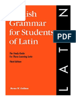 English Grammar For Students of Latin - Norma Goldman