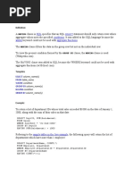 SQL Conditions Aggregate Functions: "Having Clauses"