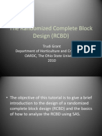 The Randomized Complete Block Design (RCBD)