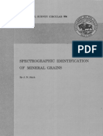 Spectrographic Identification of Mineral Grains: Geological Survey Circular 2M