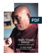 Health Through Balance: An Introduction To Tibetan Medicine - Yeshi Dhonden