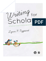 Writing For Scholars: A Practical Guide To Making Sense & Being Heard - Lynn Nygaard