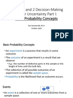 8 Decisions Under Uncertainty Part I