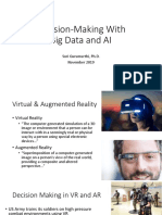 Decision-Making With Big Data and AI: VR, AR, and Analytics