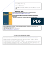 Bateson, Luhmann and Ecological Communication