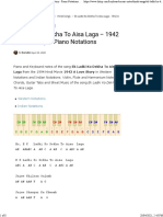 Ek Ladki Ko Dekha To Aisa Laga - 1942 A Love Story - Piano Notations - HitXP