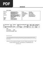 Invoice: Total Amount (INR) 13000 Amount With GST (INR) 15340