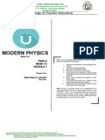 Modern Physics: College of Teacher Education