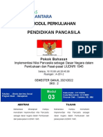 Implementasi Nilai PCSL SBG Dasar NGR DLM Pembukaan