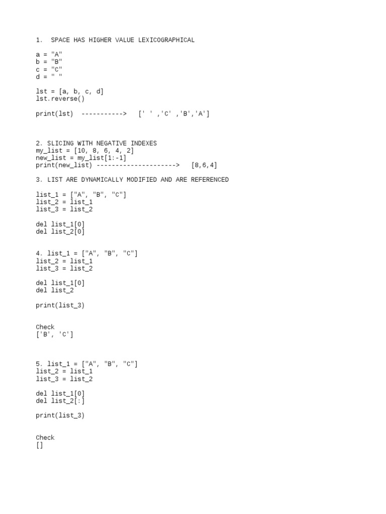 Python E1 Notes | PDF | Parameter (Computer Programming) | Computer ...