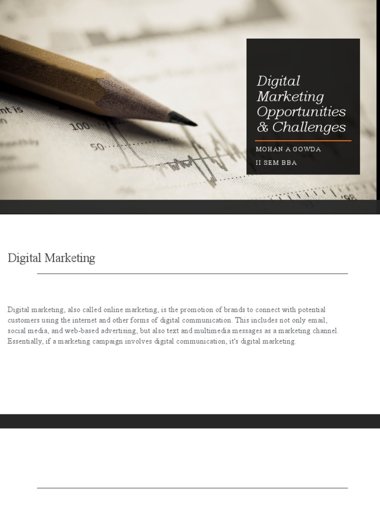 Digital Marketing: Opportunities & Challenges | PDF | Digital Marketing ...