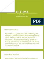 Asthma: Prepared By: Rose Marie B. Lagasca, MAN
