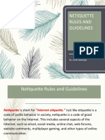 Unit 5 LAB Netiquette Rules & Guidelines