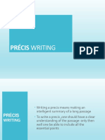 Writing a Précis: Techniques and Considerations