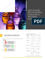 APLICACIONES DE LOS LÍQUIDOS IÓNICOS EN LA INDUSTRIA