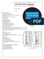 Magnetic Flow Meter Manual: Feature