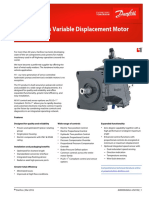 H1 Bent Axis Variable Displacement Motor: Size 210 CM