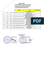 Jadwal Piket Penerimaan Peserta Didik Baru MTS/MA Safinatun Najah 2021